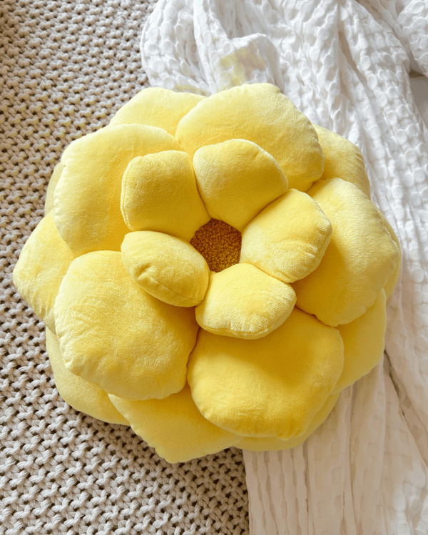 Camellia Plush Flower Pillow