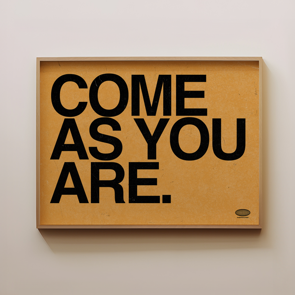 Come As You Are - Nirvana Typography