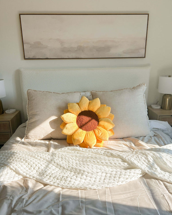 Sunflower Pillow - Golden Yellow