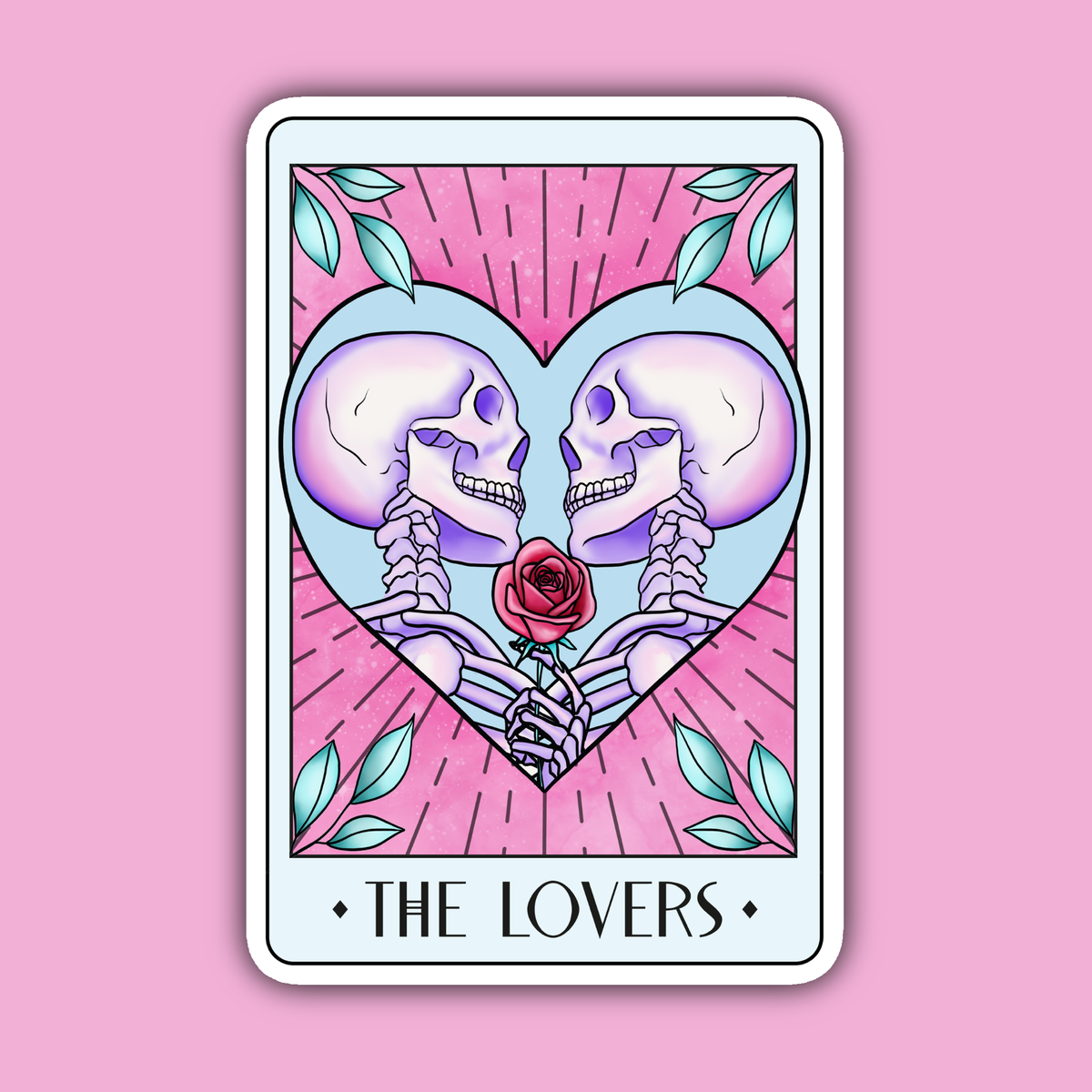 the-lovers-card-sticker-flora-fauna