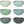 Leaf Pinch Bowls Set of 6