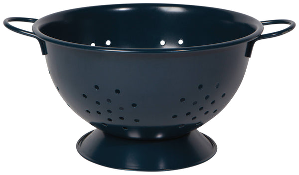 Matte Steel Ink Blue Colander Large