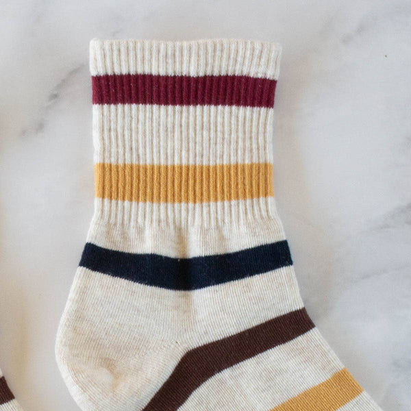 Color Striped Casual Socks