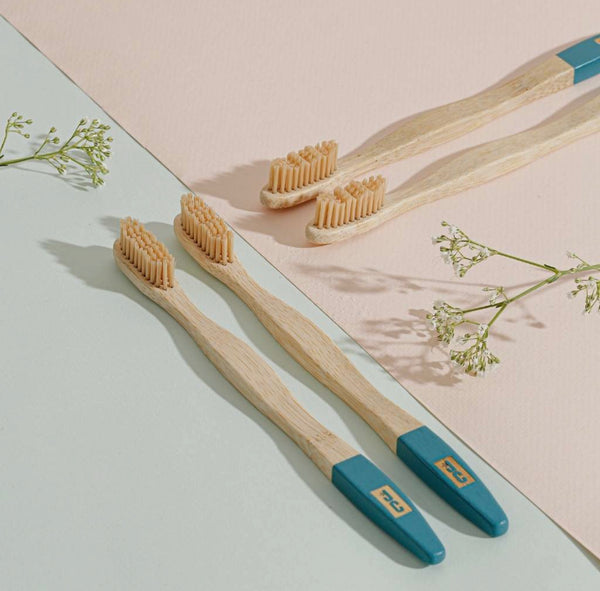 Bamboo Toothbrushes | Eco Toothbrush Set of 4