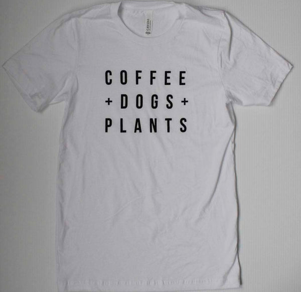 Coffee Dogs Plants Shirt