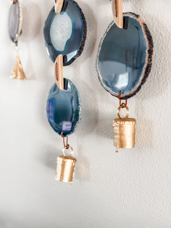 Natural Agate x Bell Garland Wall Hanging