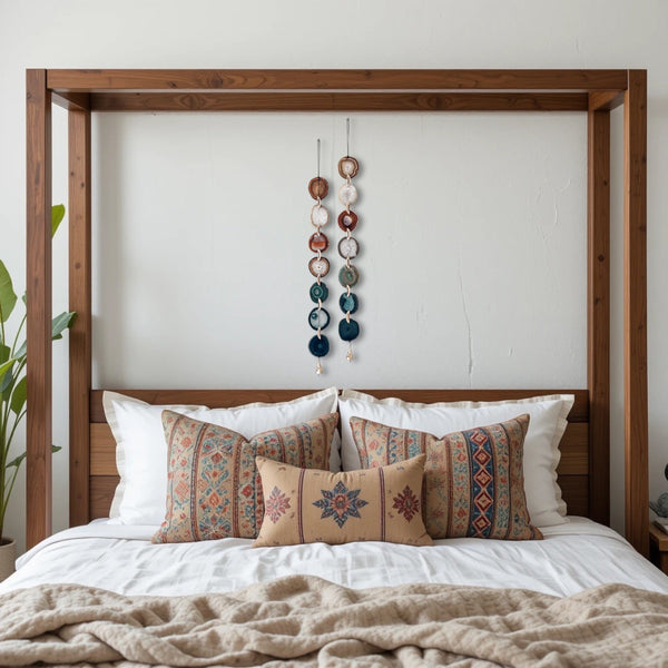 Natural Agate x Bell Garland Wall Hanging