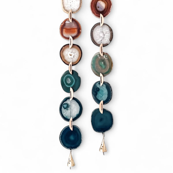 Natural Agate x Bell Garland Wall Hanging