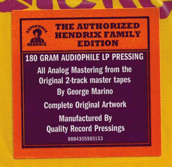The Jimi Hendrix Experience - Are You Experienced? [180G] Vinyl LP Record