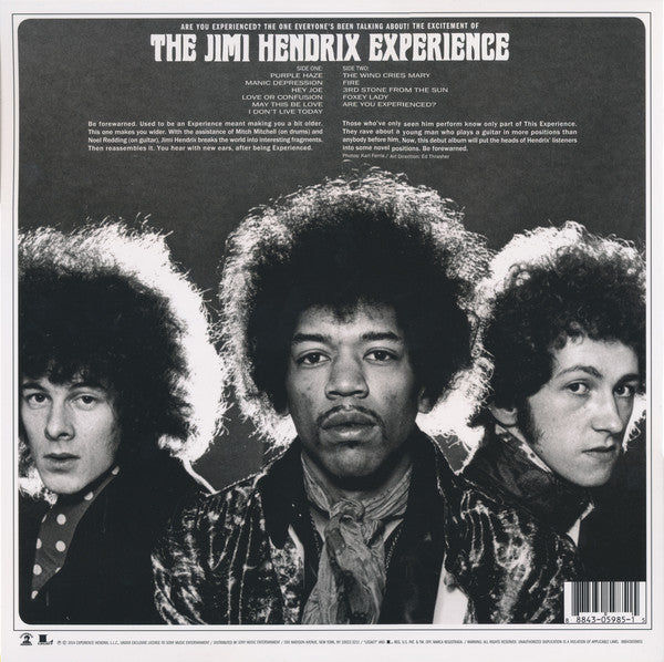 The Jimi Hendrix Experience - Are You Experienced? [180G] Vinyl LP Record
