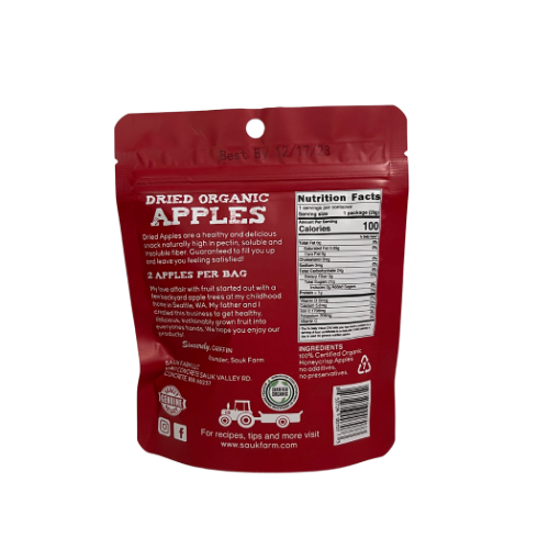 Honeycrisp Dried Apples: 1 oz