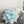 Poinsettia Pillow - Frost Blue