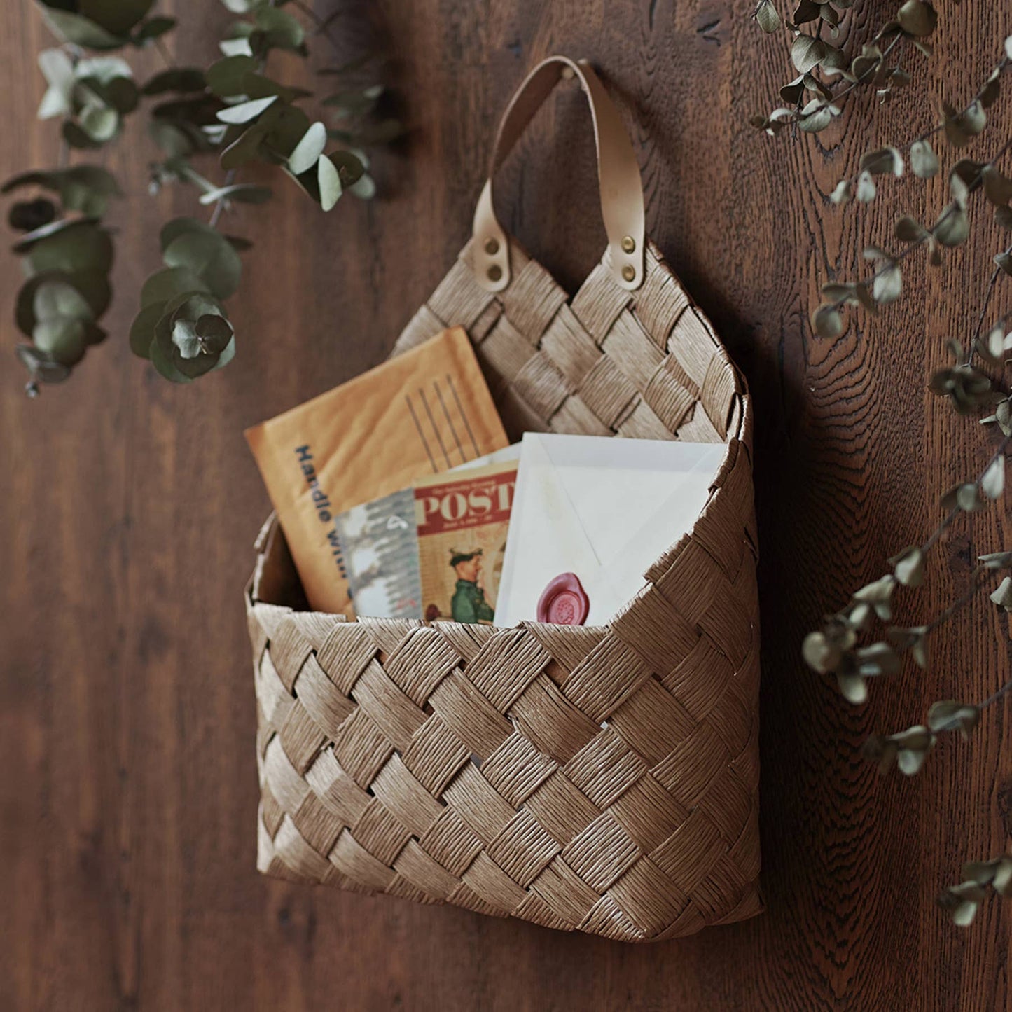 Nordic Paper Wall Letter Basket