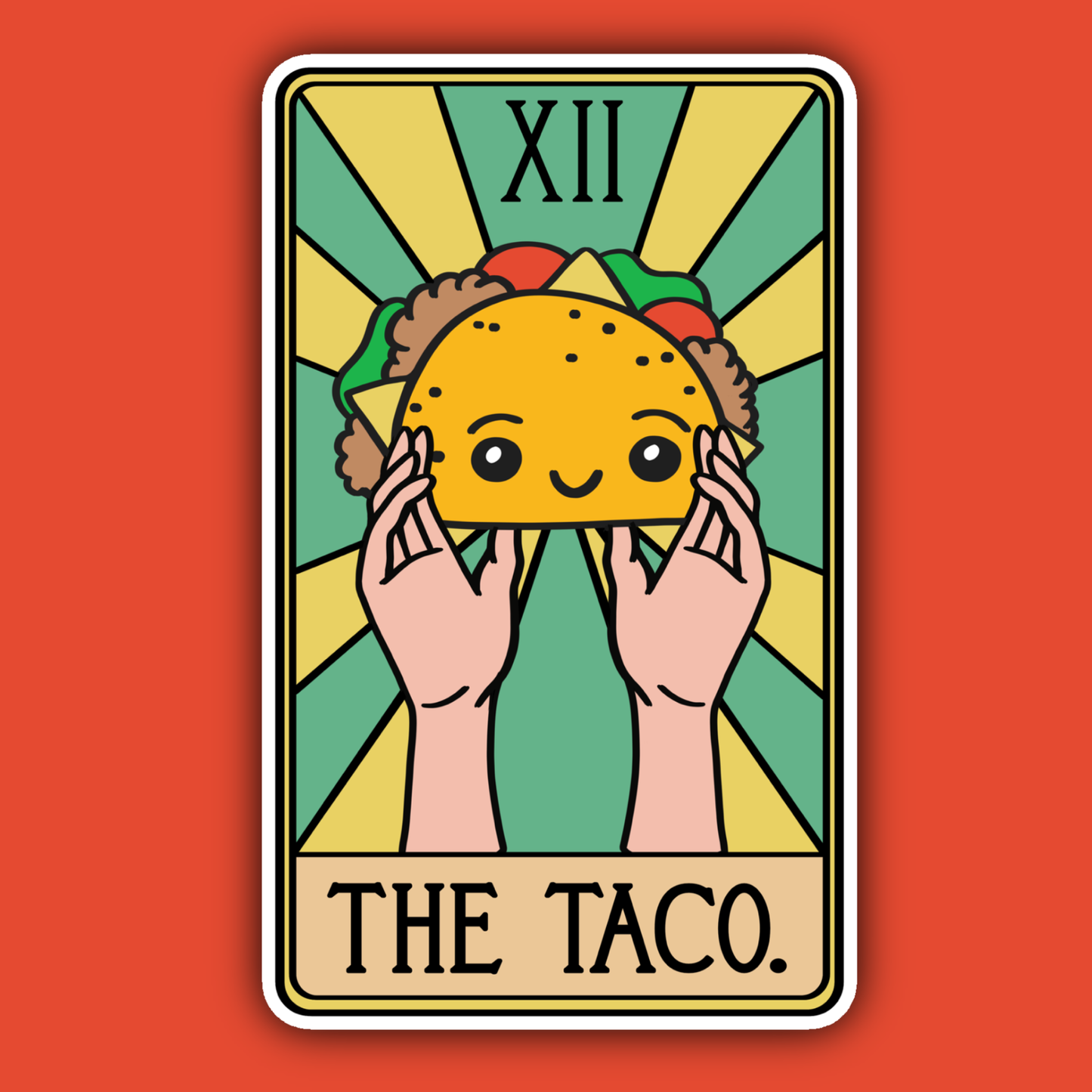 The Taco Tarot Card Sticker