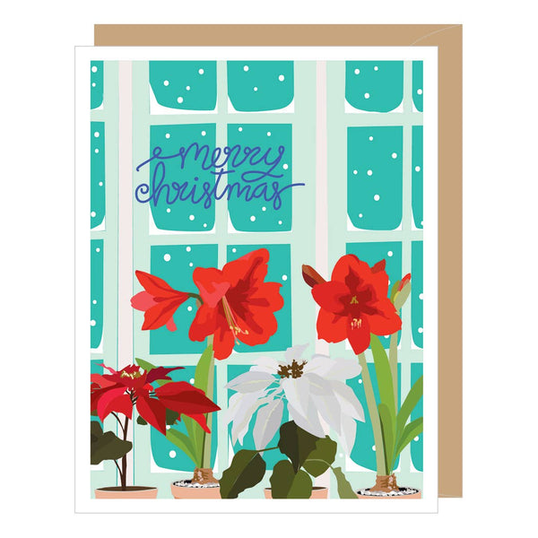 Christmas Window Holiday Card (single or boxed) H320