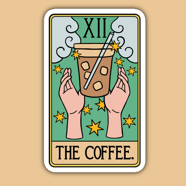 The Coffee Tarot Card Sticker