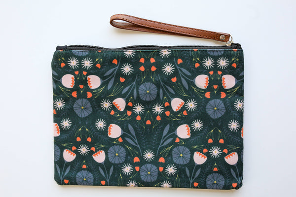 Night Flowers Pouch