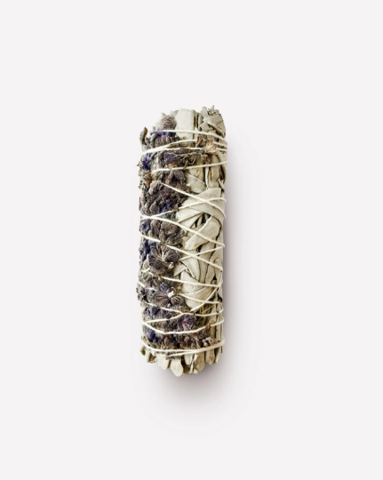 White Sage with Lavender and Rosemary Smudge Stick 4"