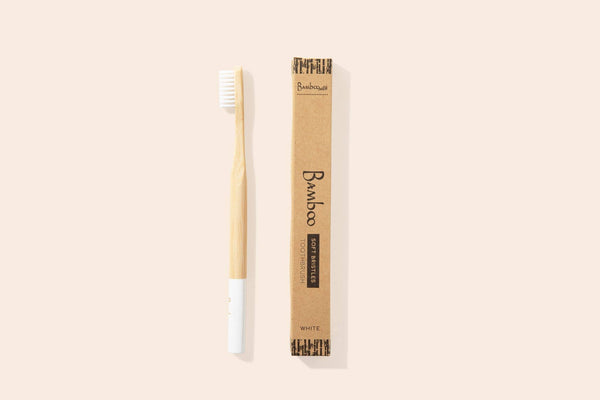 Adult Bamboo Toothbrush | White