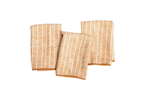 Mighty Minis Towel Set - Branches in Gold (set of 3)