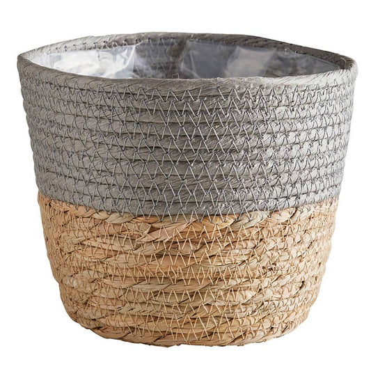 Grey Lined Basket