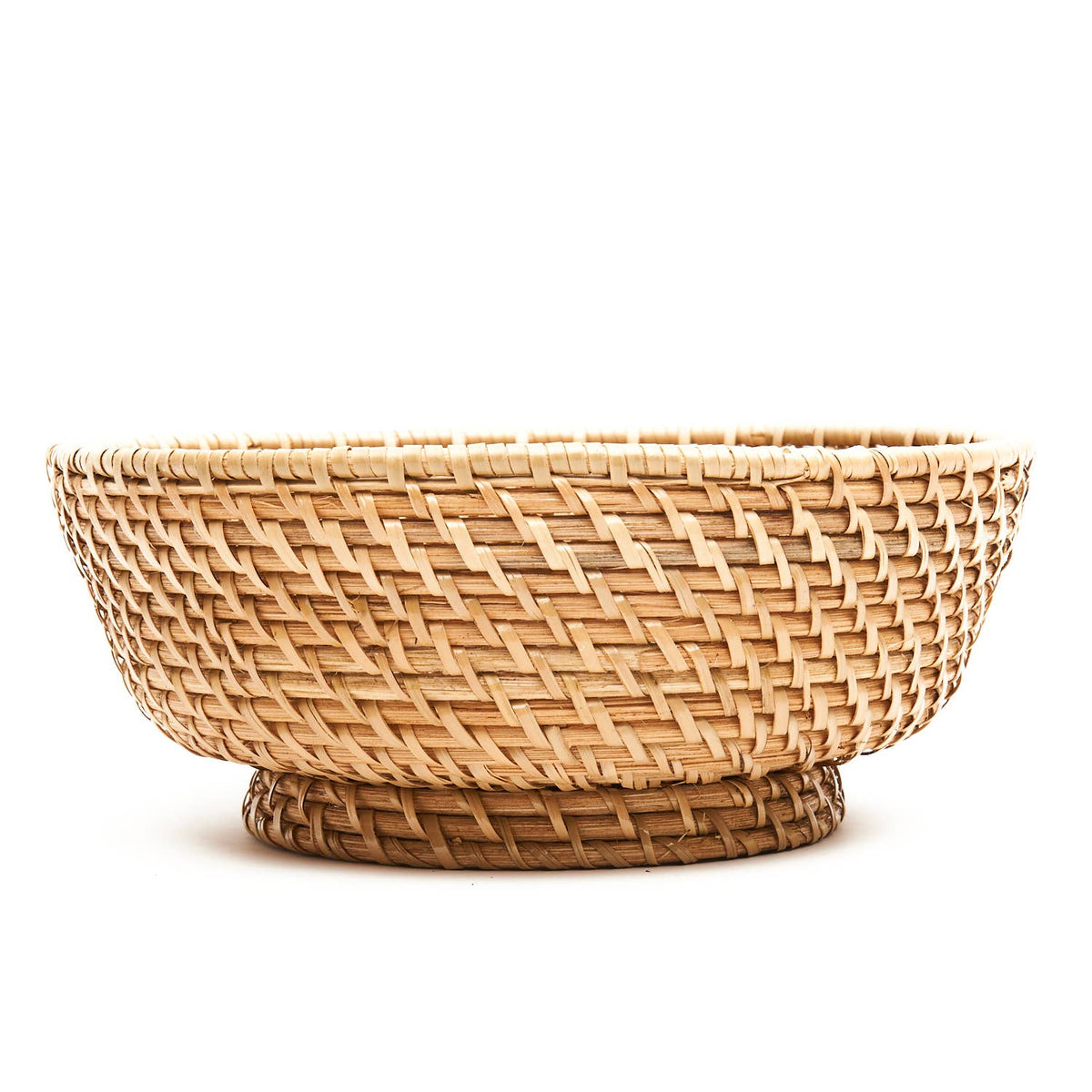 Woven Rattan Bowl, Natural – Flora + Fauna