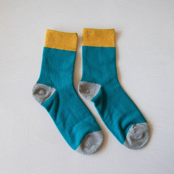 Color Block Casual Socks