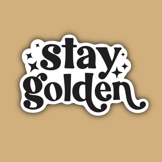 Stay Golden Starry Sticker