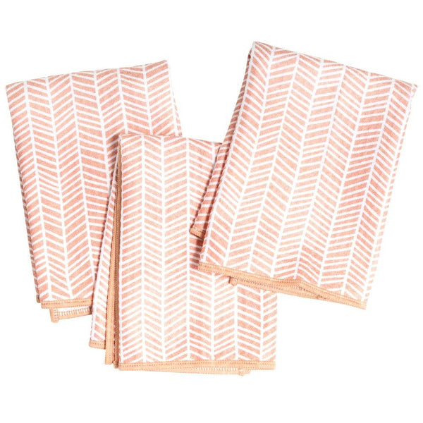 Mighty Minis Towel Set - Branches in Pink (set of 3)