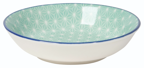 Aqua Stars Porcelain Dip Bowl