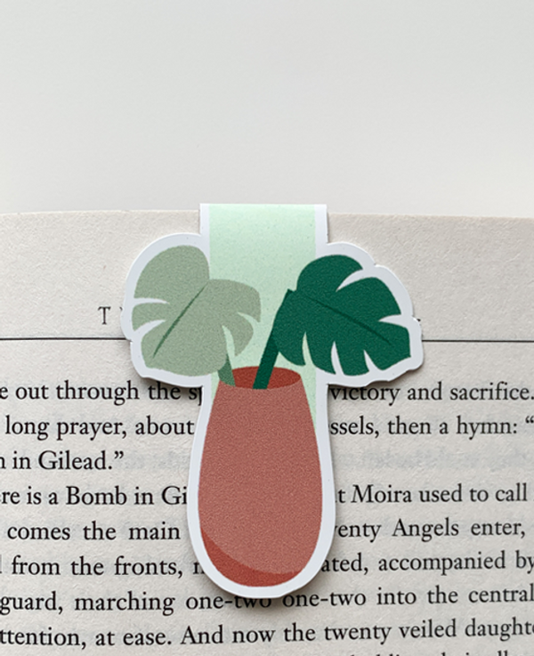 Monstera plant Magnetic Bookmark